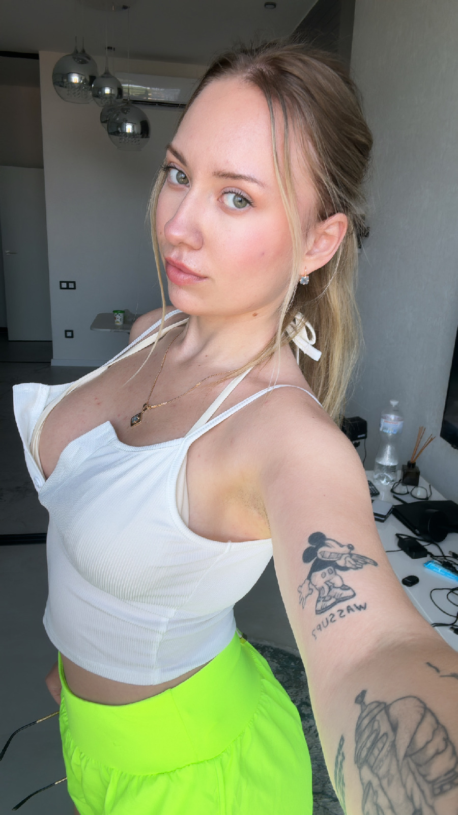 KateV in her underwear in Skopje