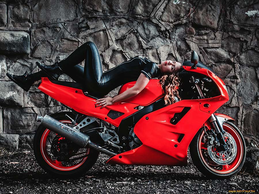 Beautiful girl Beautiful girls and motorcycles in Skopje